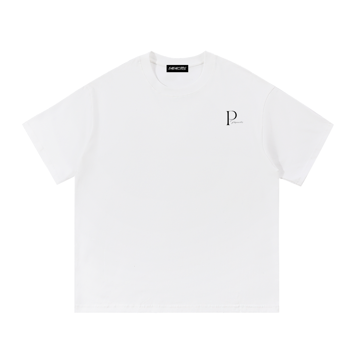 Papacitos Black Essential Cotton T-Shirt 003P