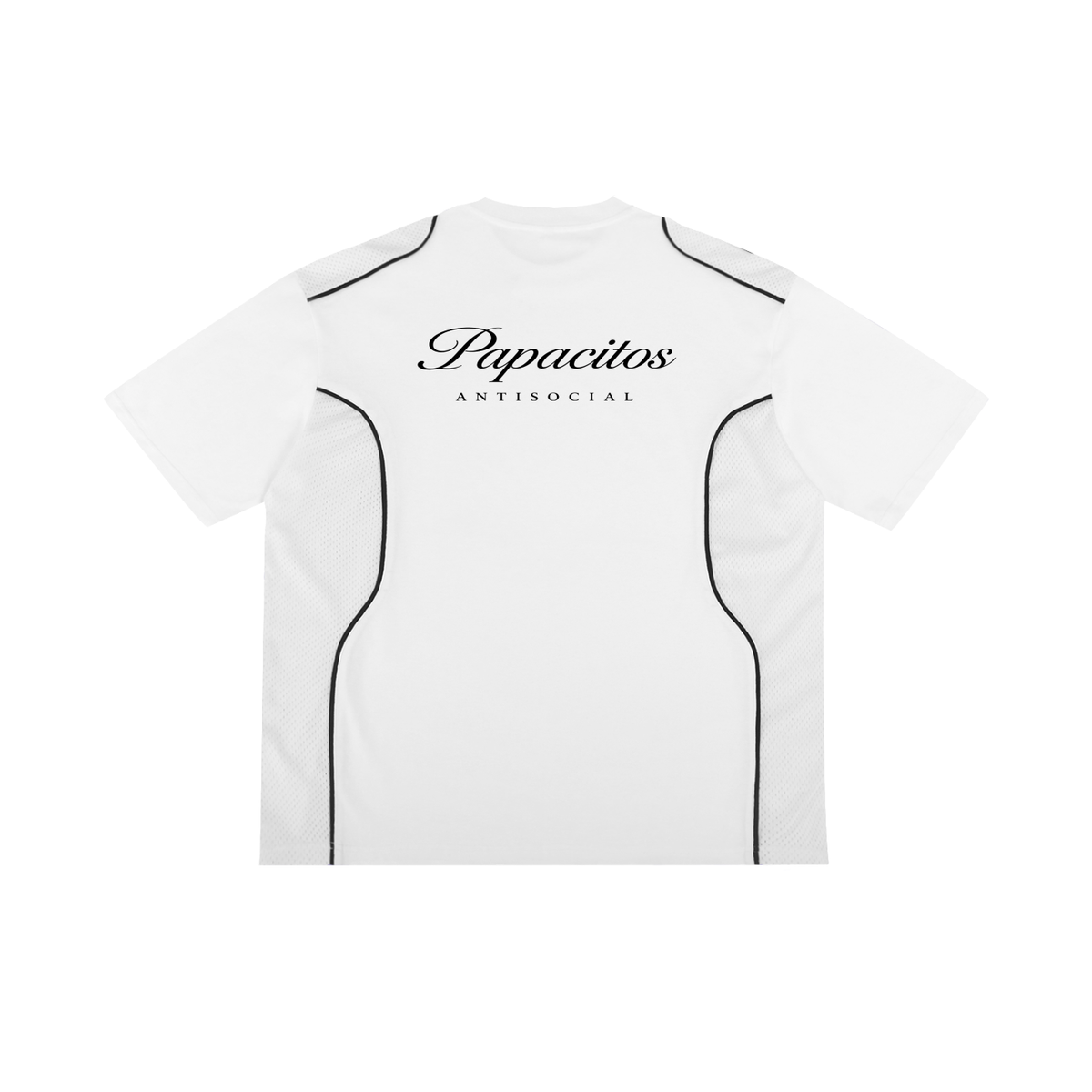 Papacitos Piped White Panel T-Shirt 001P
