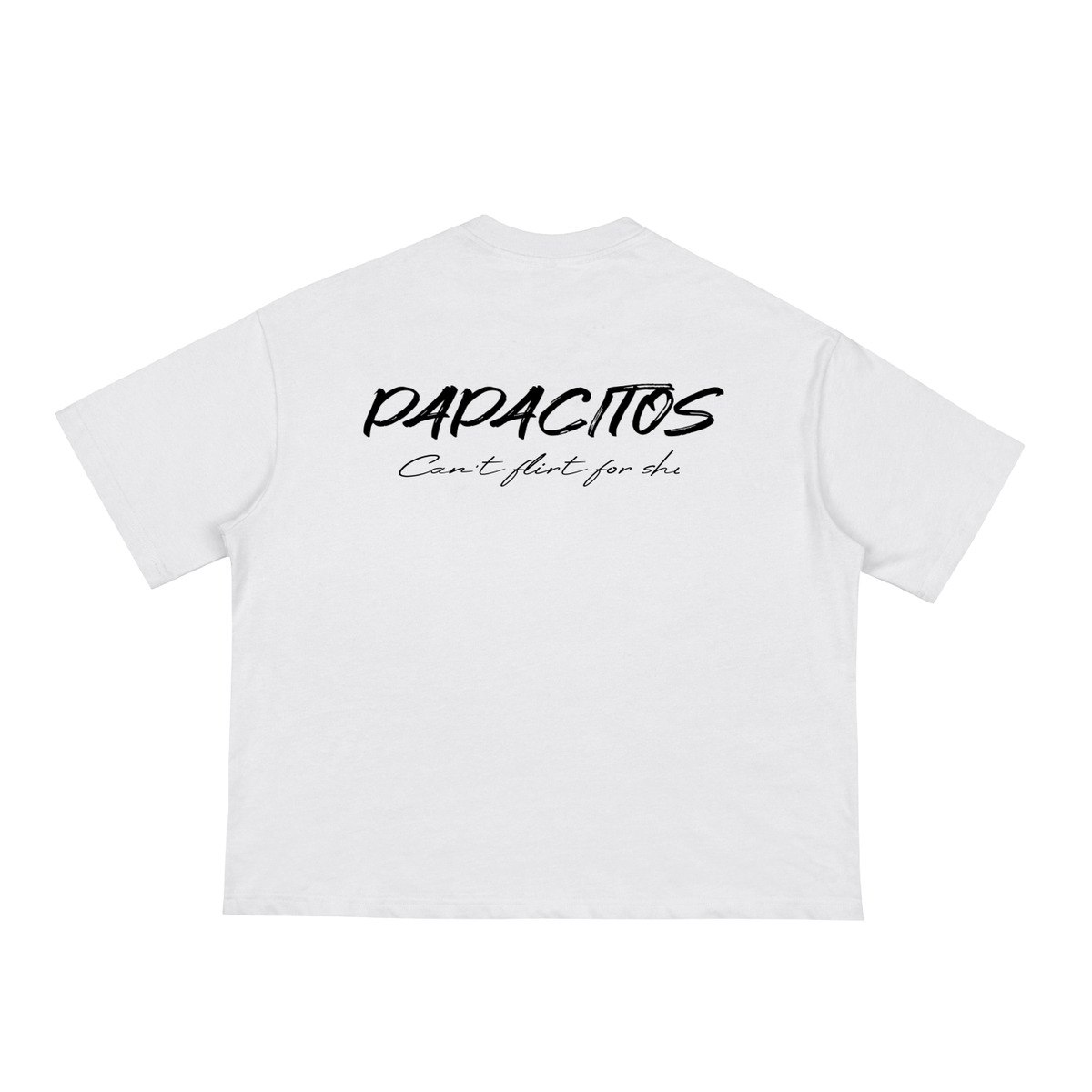 Papacitos Classic White Loose Boxy Tee 002P