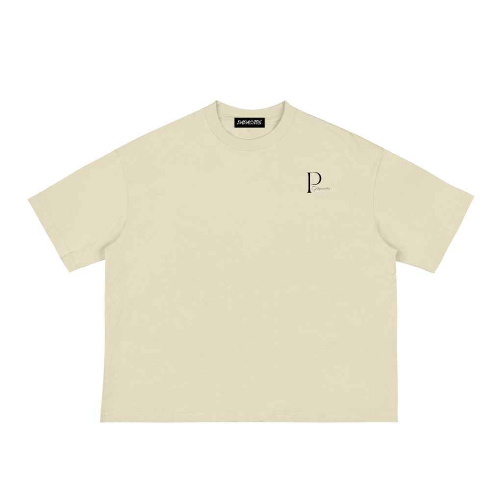Papacitos Classic Beige Loose Boxy Tee 002P