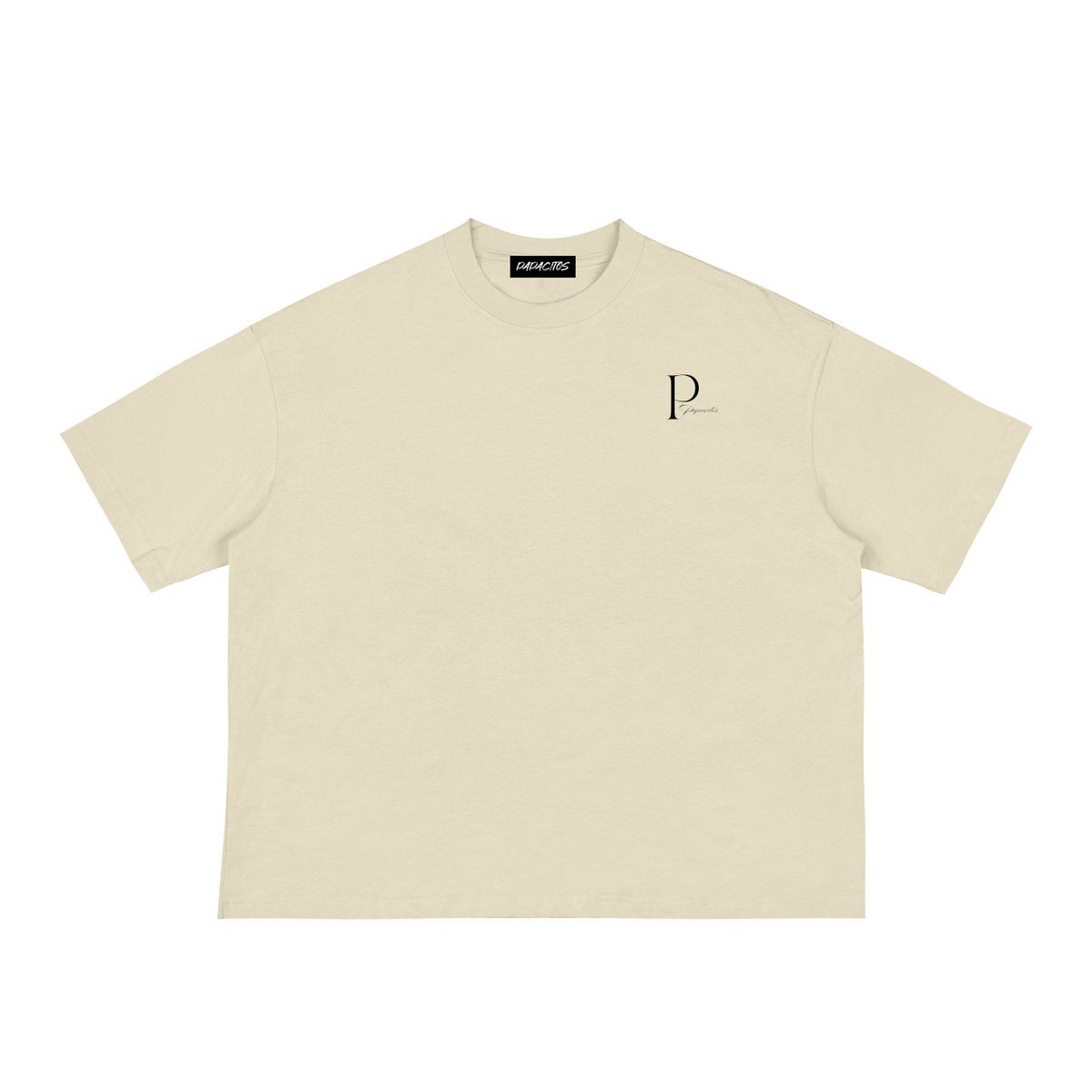 Papacitos Classic Beige Loose Boxy Tee 002P