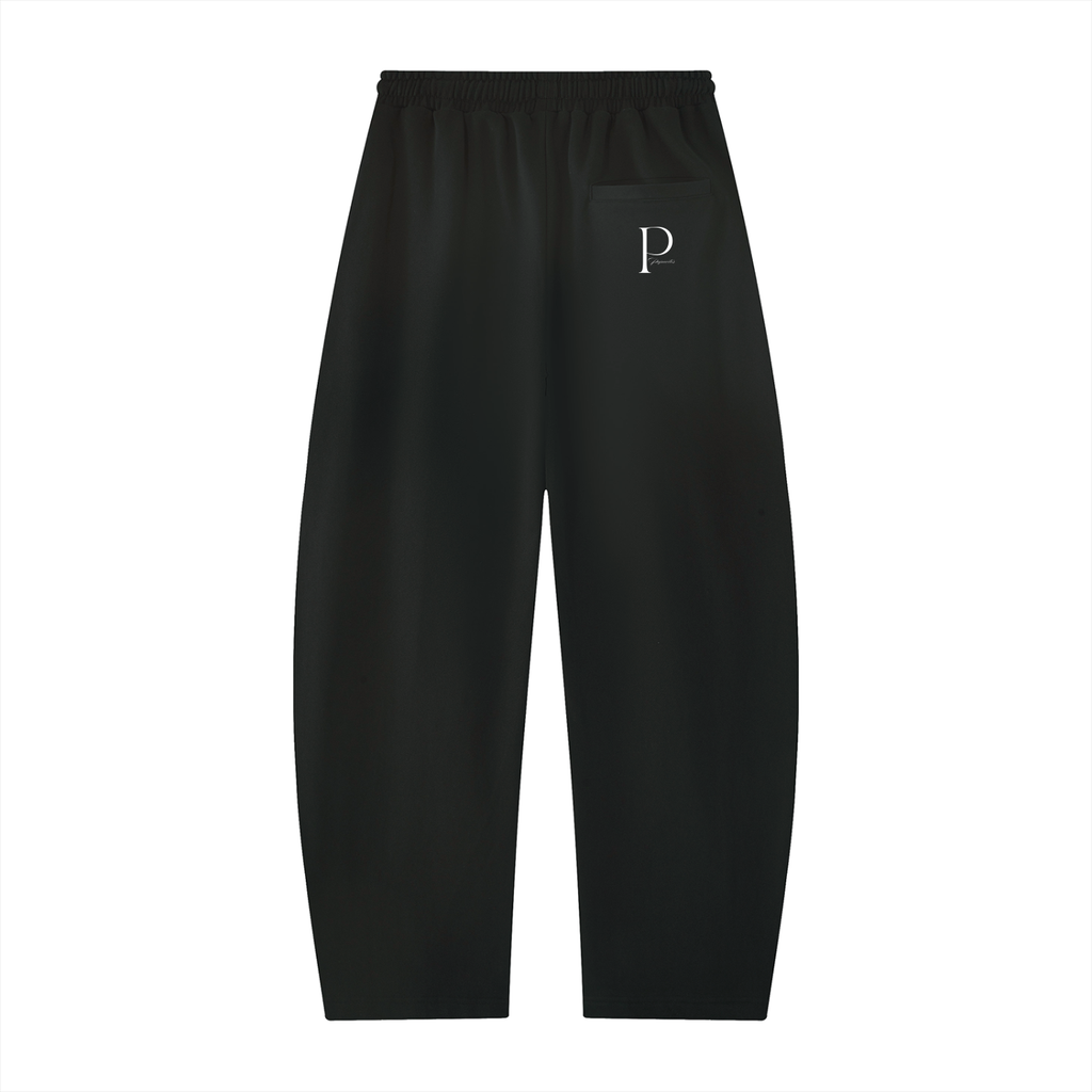 Papacitos Black Barrel Leg Sweatpants 001P