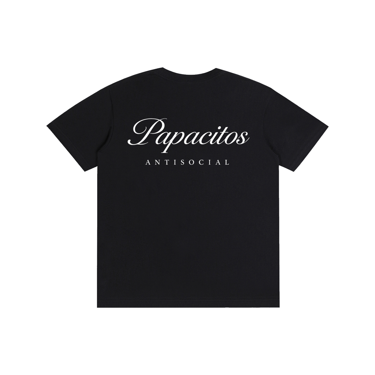 Papacitos Black Pure Cotton T-Shirt 001P