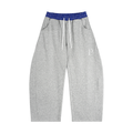 Papacitos Grey Plaid Waistband Barrel Sweatpants 002P