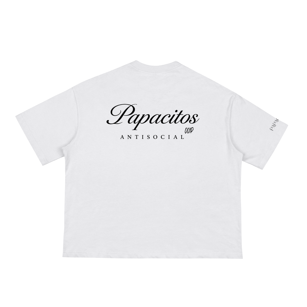 Papacitos Classic White Loose Boxy Tee 001P