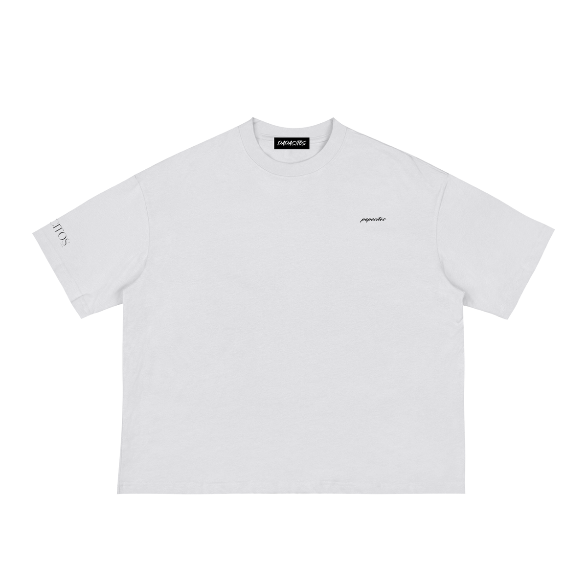 Papacitos Classic White Loose Boxy Tee 001P