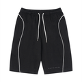 Papacitos Black Piping Drawstring Shorts 001P