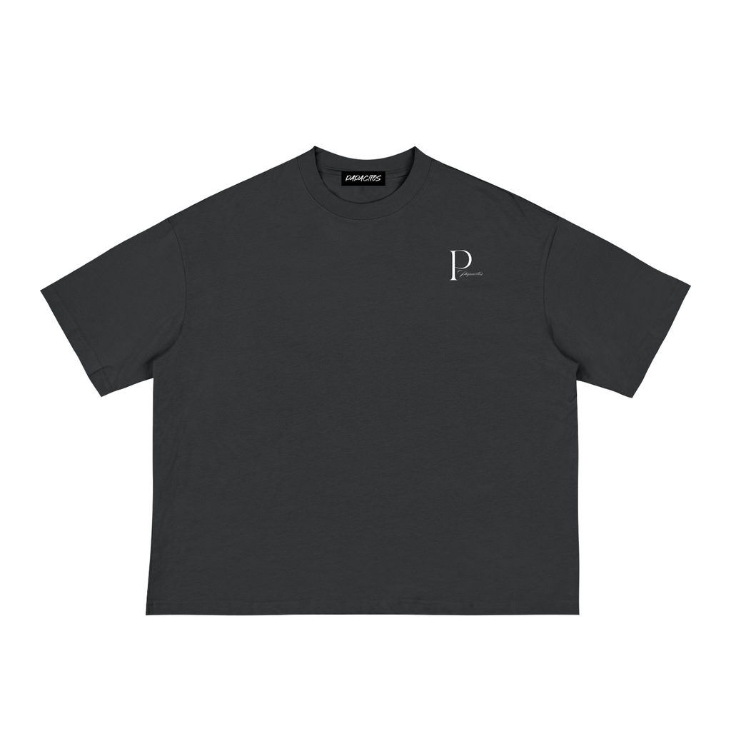 Papacitos Classic Black Loose Boxy Tee 002P