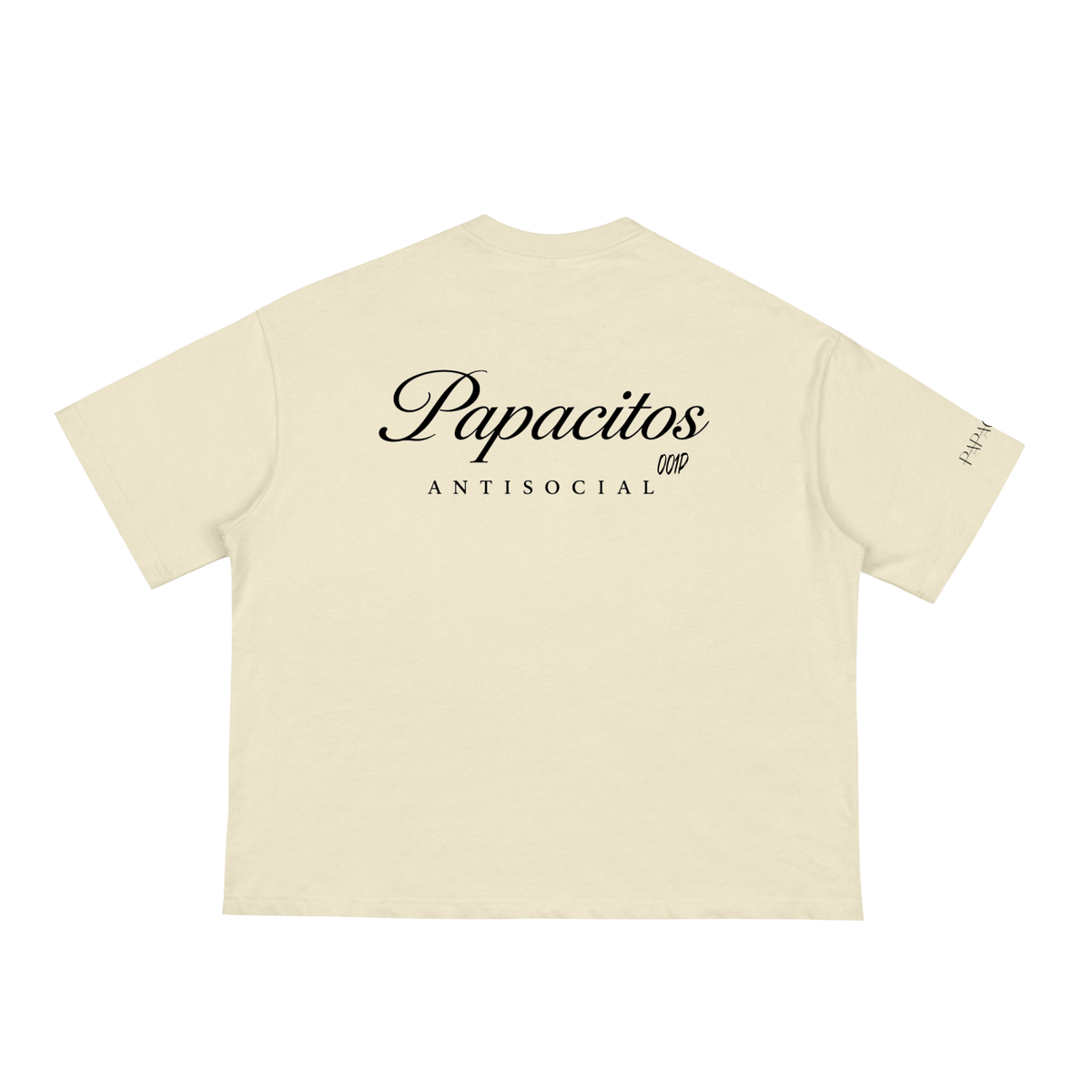 Papacitos Classic Loose Beige Boxy Tee 001P