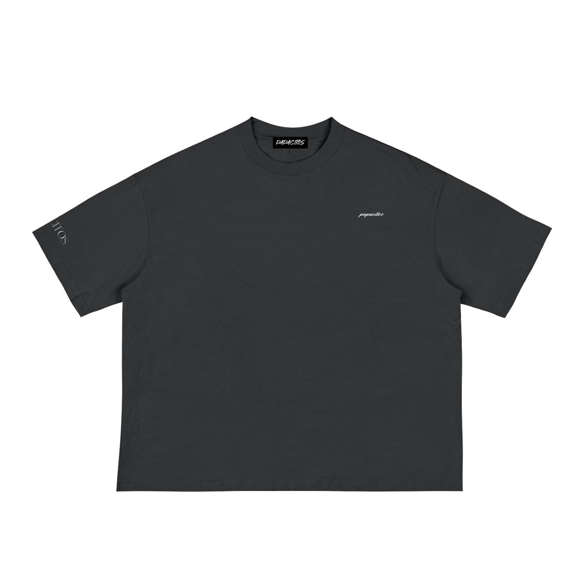 Papactios Classic Black Loose Boxy Tee 001P