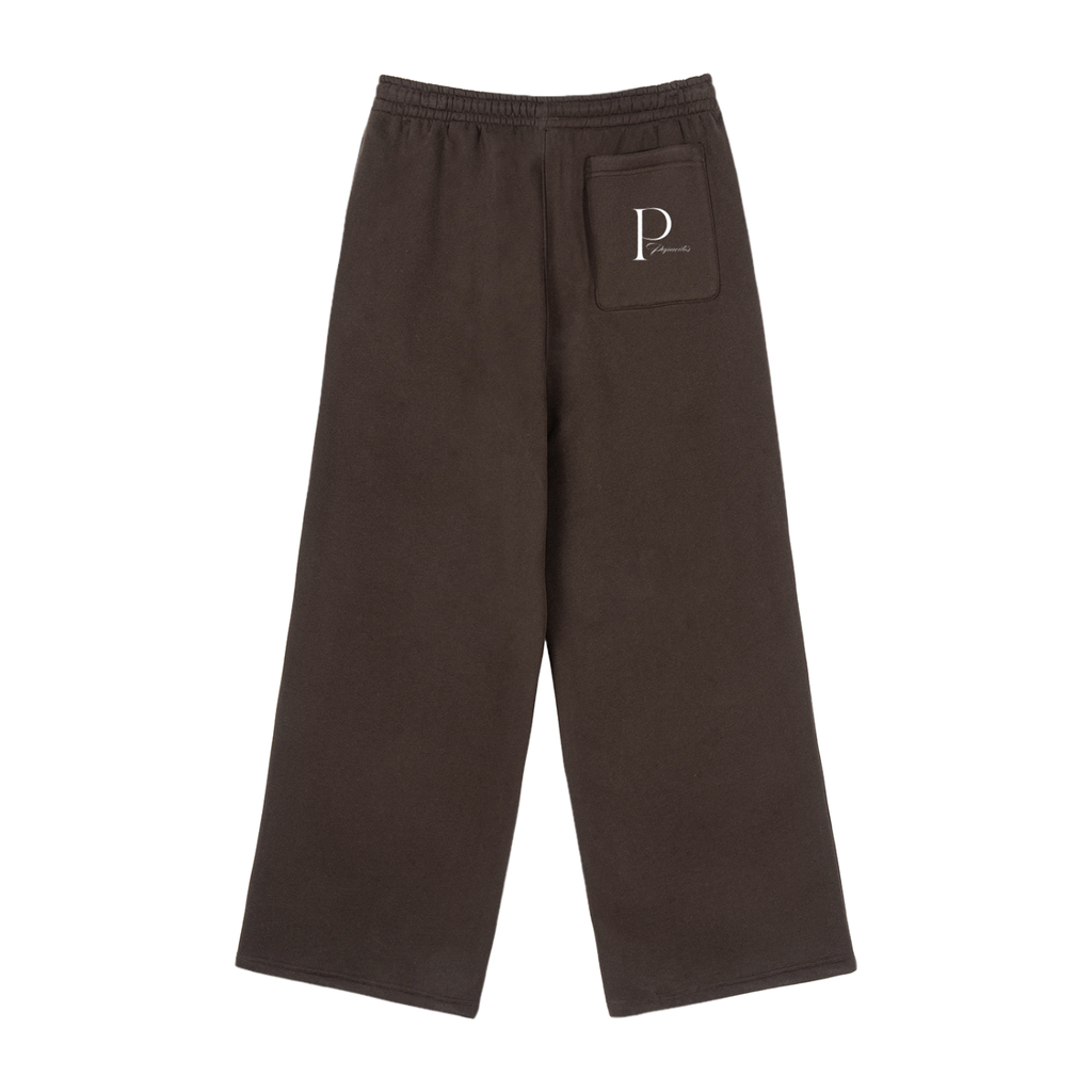 Papacitos Brown Fleece Straight-Leg Sweatpants 001P