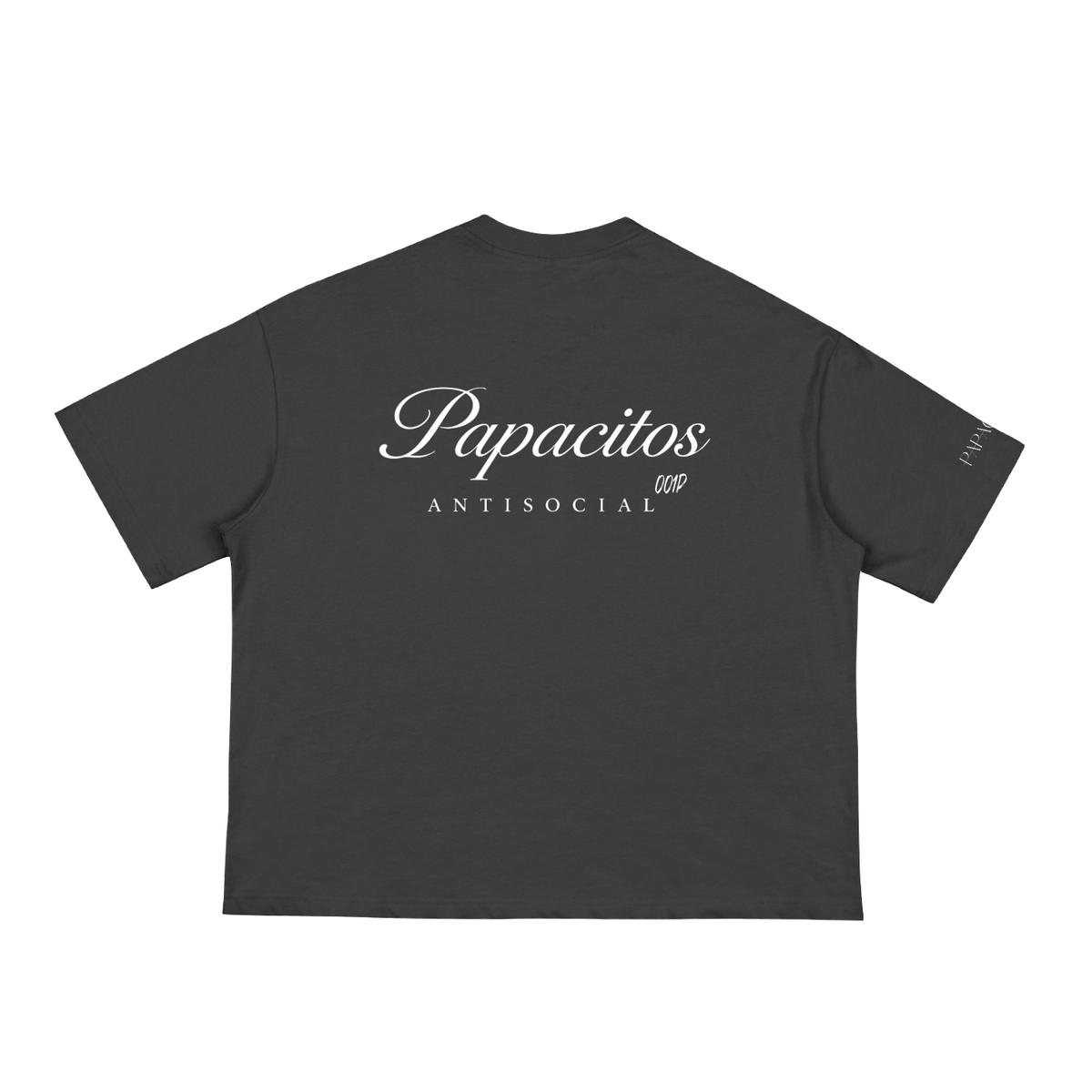 Papactios Classic Black Loose Boxy Tee 001P