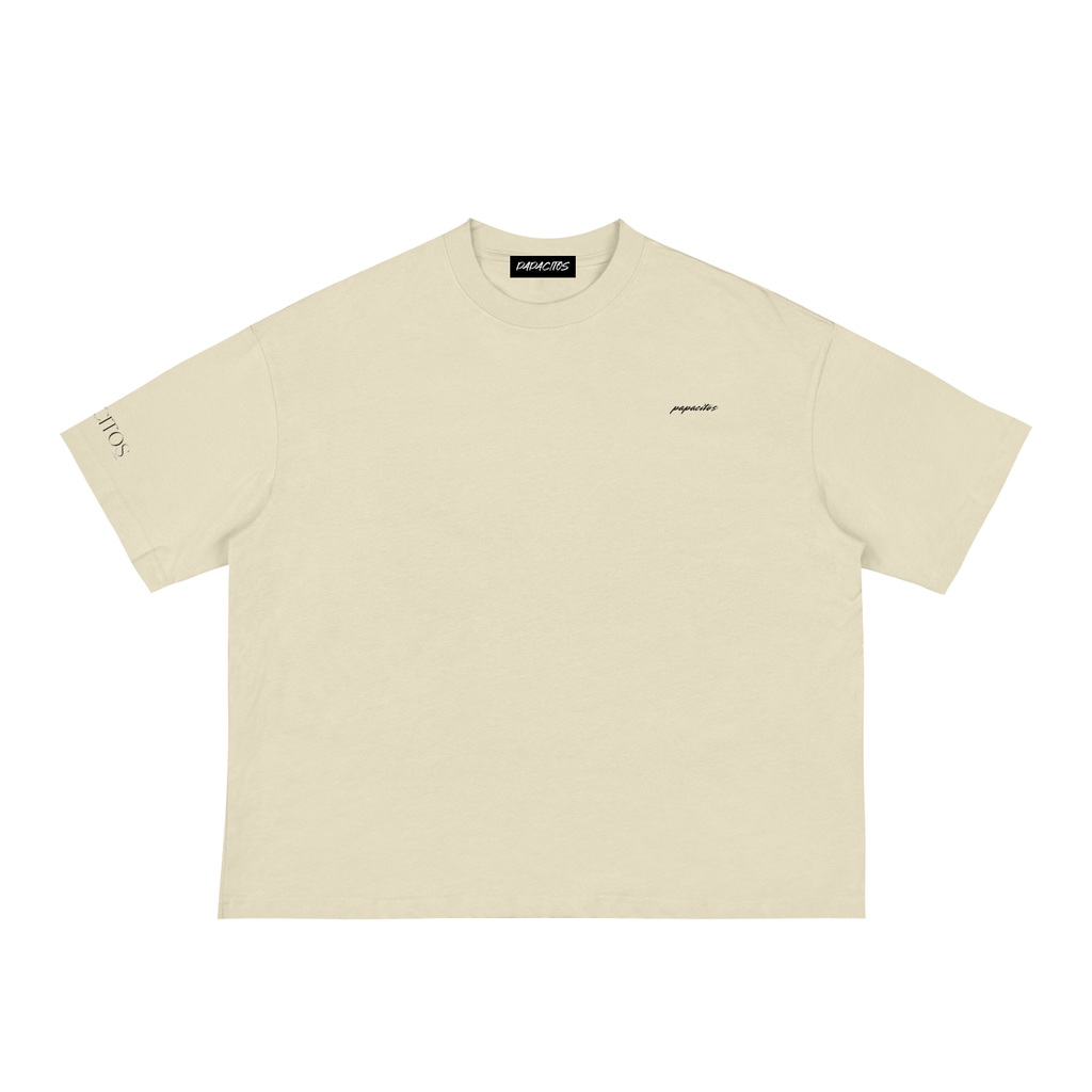 Papacitos Classic Loose Beige Boxy Tee 001P