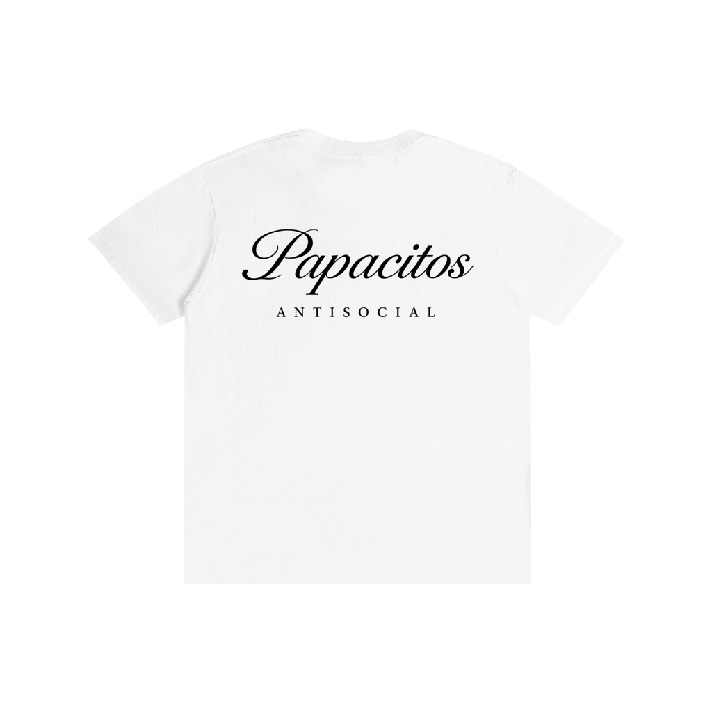 Papacitos White Pure Cotton T-Shirt 001P