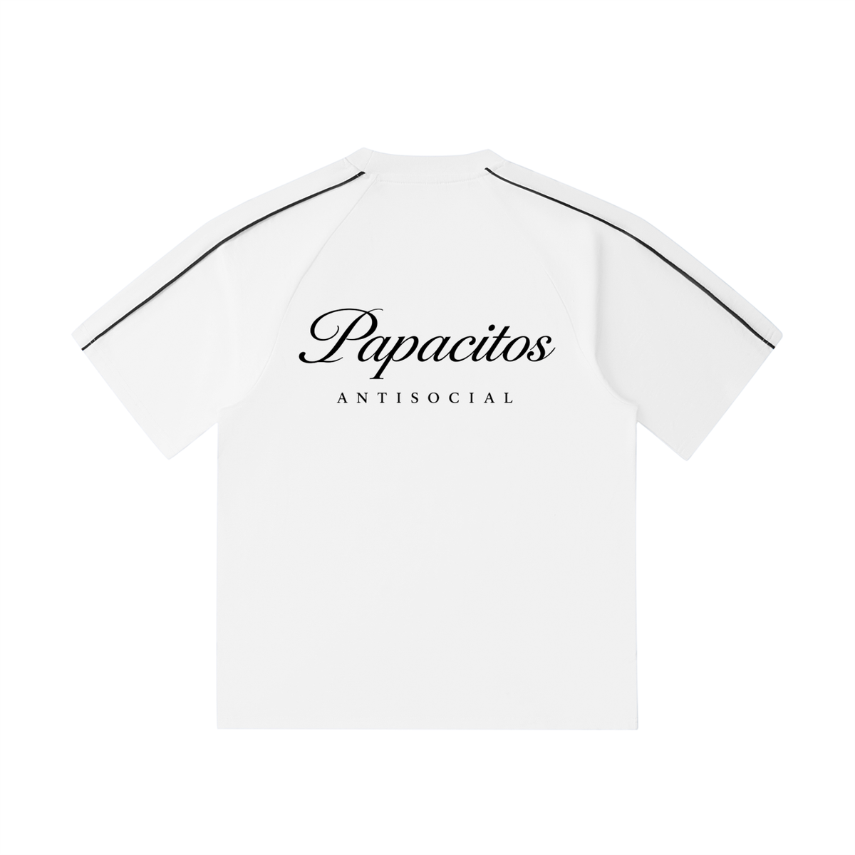 Papacitos Raglan White T-Shirt 001P