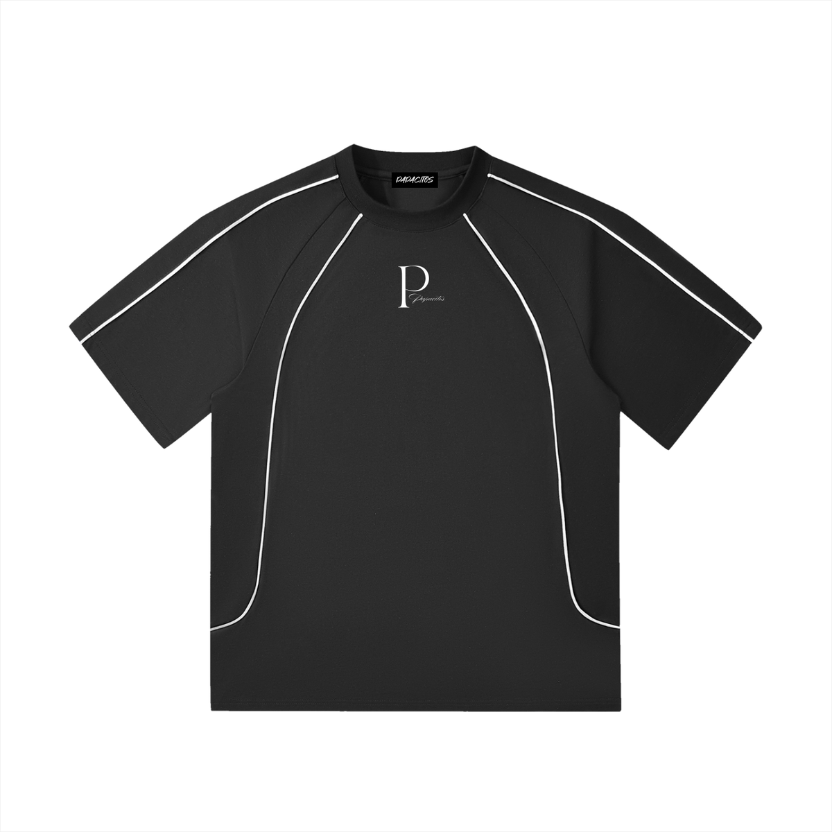 Papacitos Raglan Black T-Shirt 001P