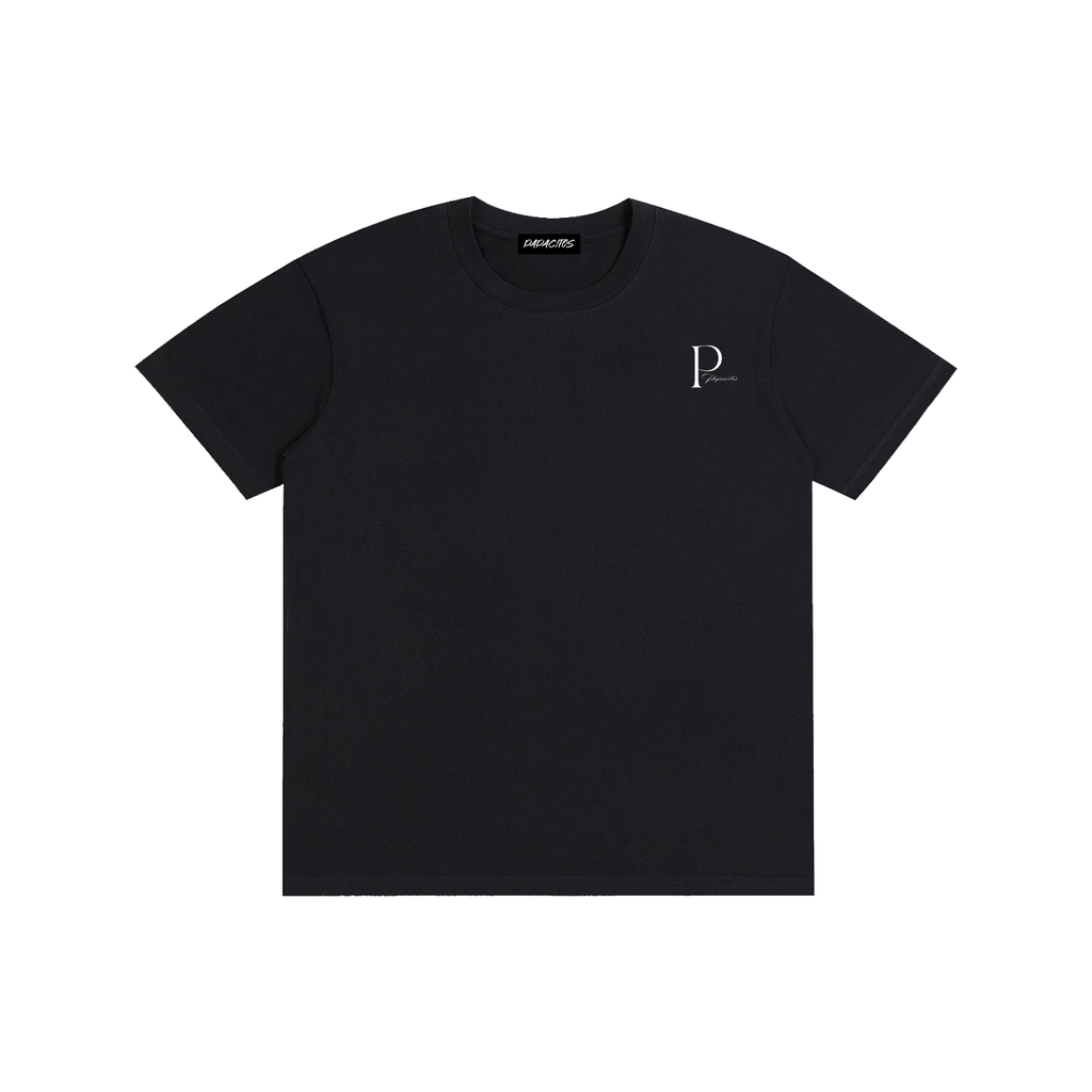 Papacitos Black Pure Cotton T-Shirt 001P