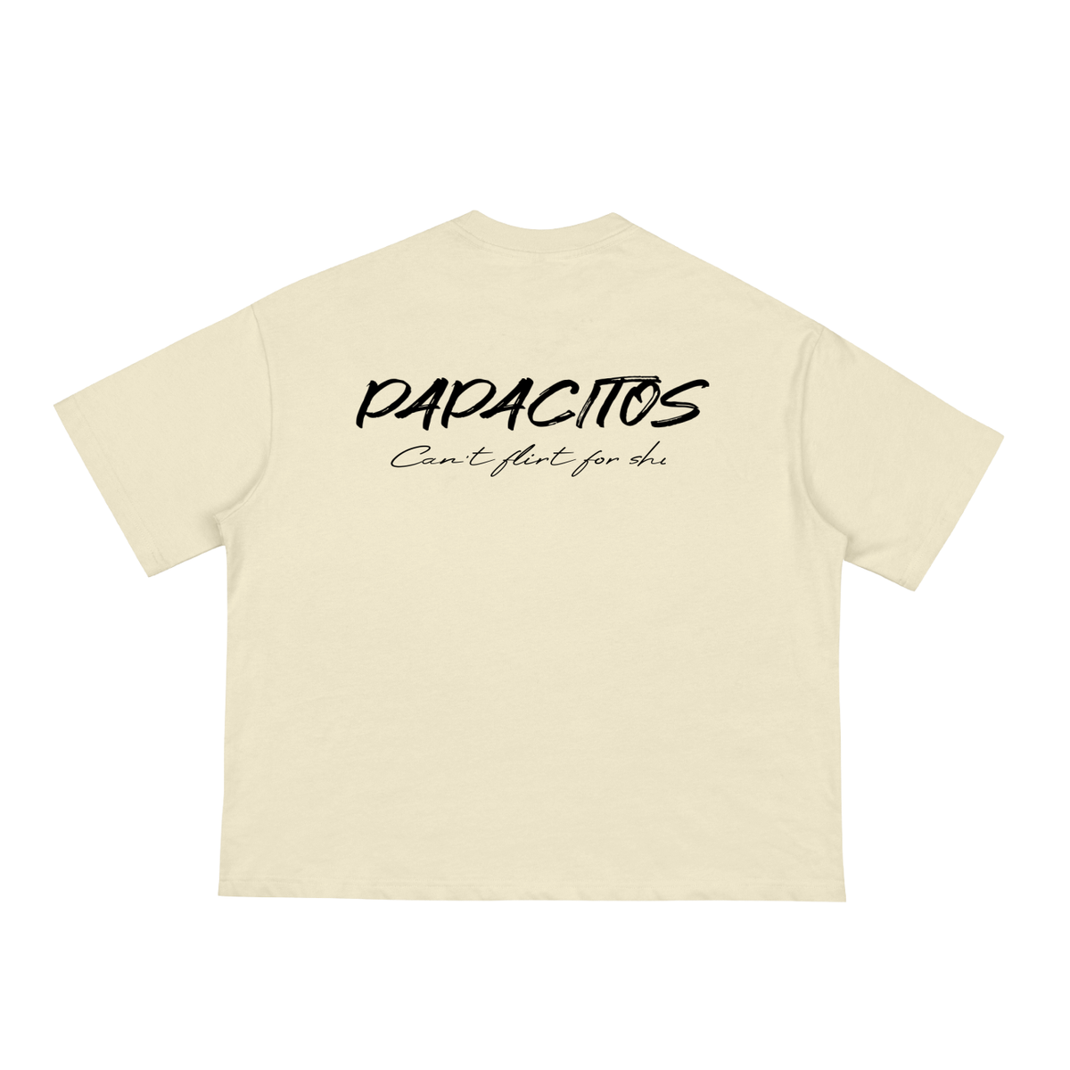 Papacitos Classic Beige Loose Boxy Tee 002P
