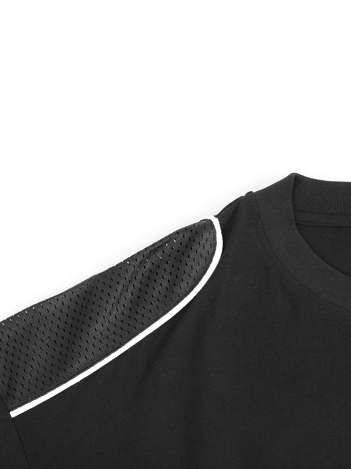 Papacitos Piped Black Panel T-Shirt 001P