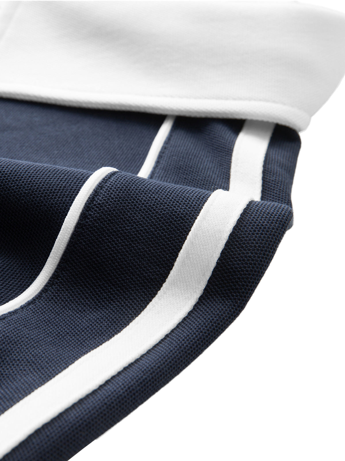 Papacitos Navy Contrast Collar Polo 002P