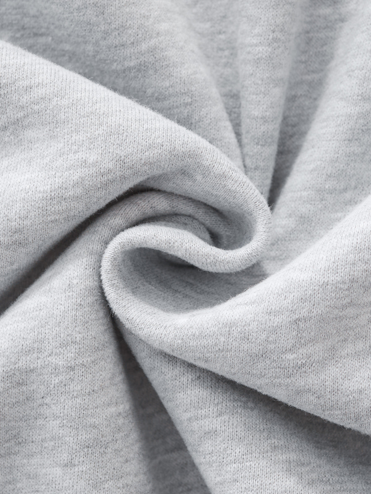 Papacitos Grey Boxy Fleece Zip Hoodie 003P