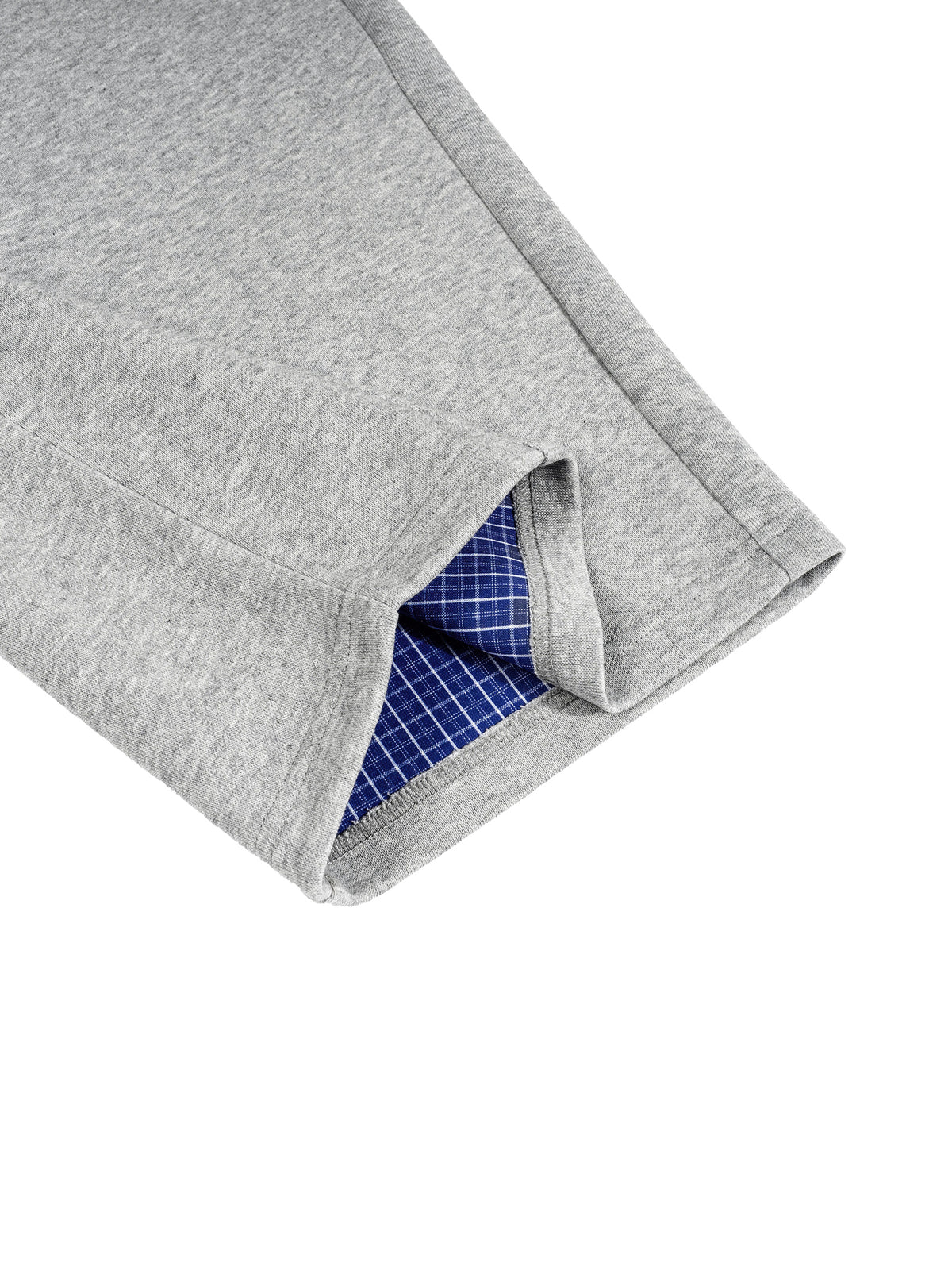 Papacitos Grey Plaid Waistband Barrel Sweatpants 002P
